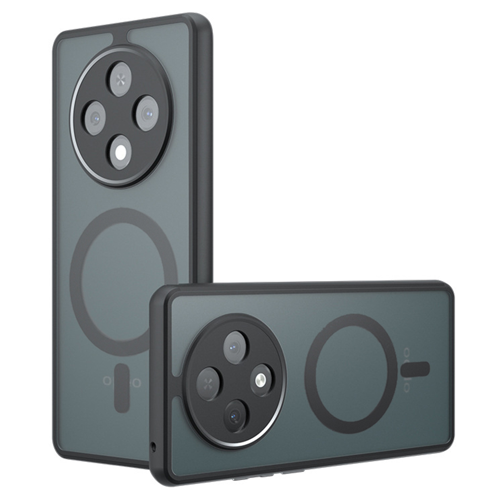 Калъф за Oppo Reno12 F 4G / Reno12 F 5G / Reno12 FS 4G / Reno12 FS 5G - Techsuit PureFrost MagSafe - Frosted Черен