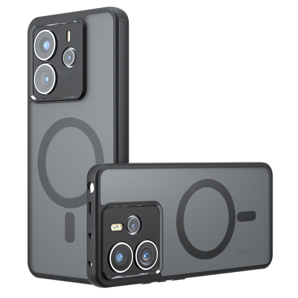 Калъф за Xiaomi Redmi Note 14 4G (Standard) - Techsuit PureFrost MagSafe - Frosted Черен