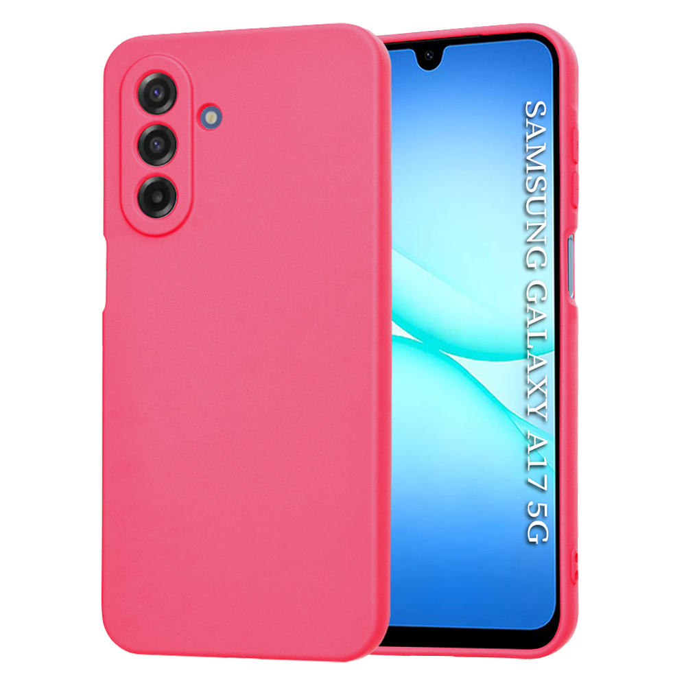 Калъф за Samsung Galaxy A17 5G / A17 4G / M17 / F17 - Techsuit SoftFlex - Hot Розов