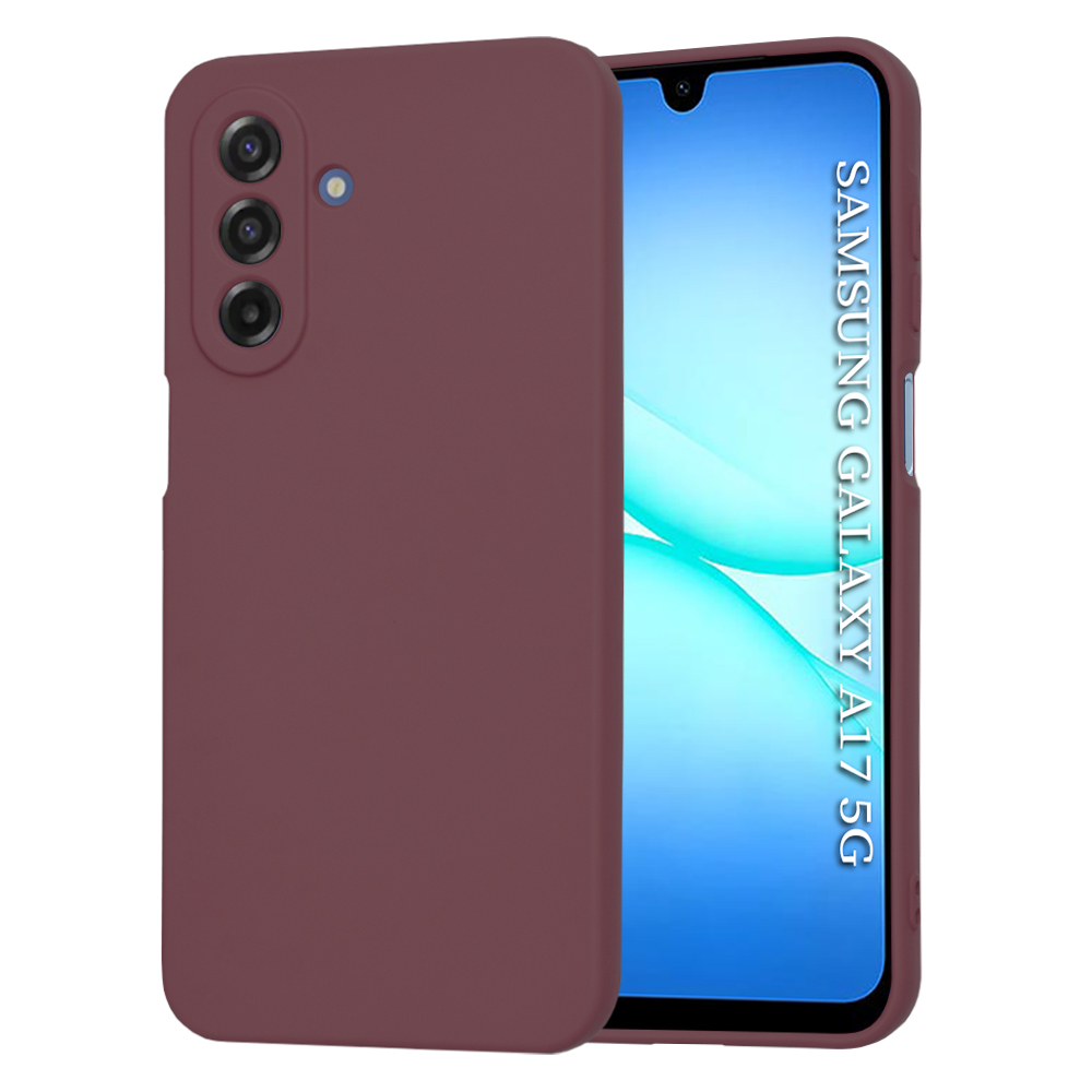 Калъф за Samsung Galaxy A17 5G / A17 4G / M17 / F17 - Techsuit SoftFlex - Plum Червен