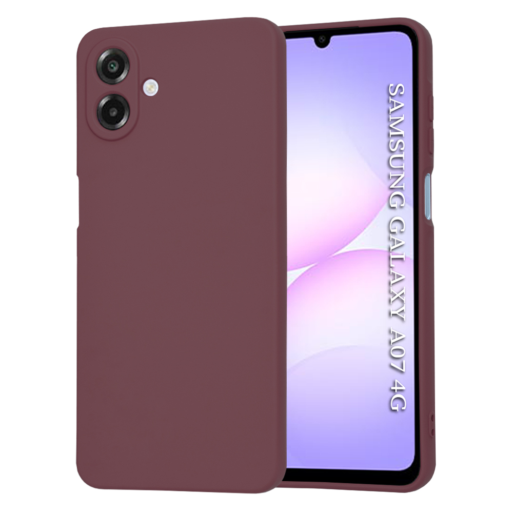 Калъф за Samsung Galaxy A07 4G - Techsuit SoftFlex - Plum Червен