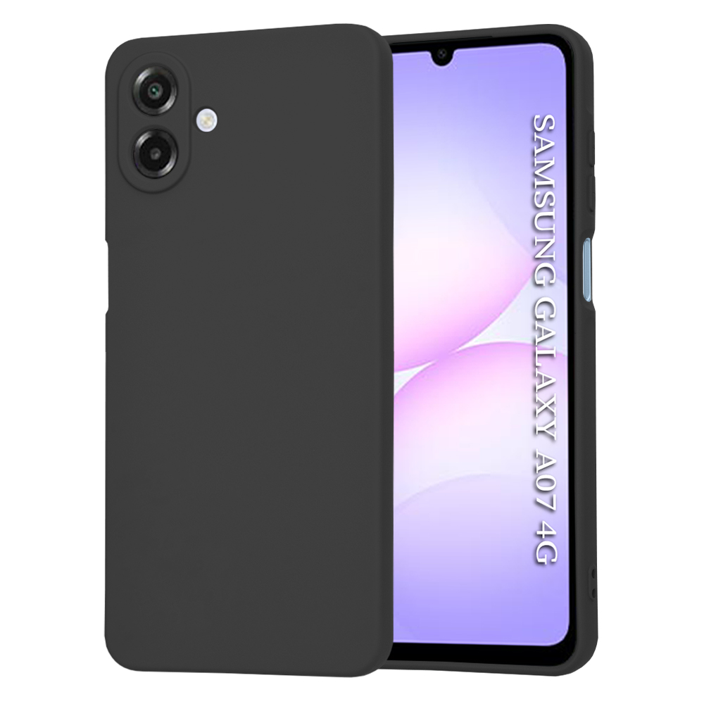 Калъф за Samsung Galaxy A07 4G - Techsuit SoftFlex - Черен