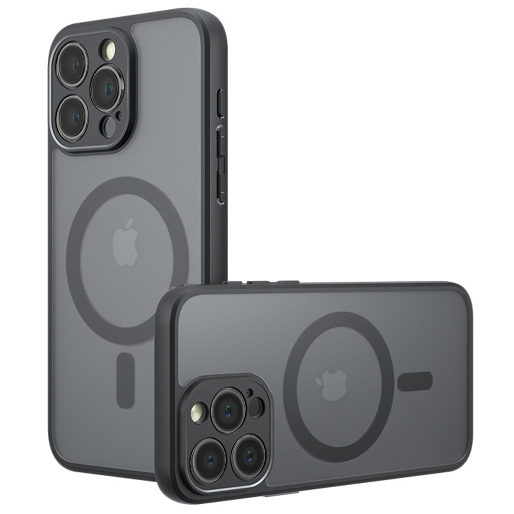 Калъф за iPhone 13 Pro - Techsuit PureFrost MagSafe - Frosted Черен