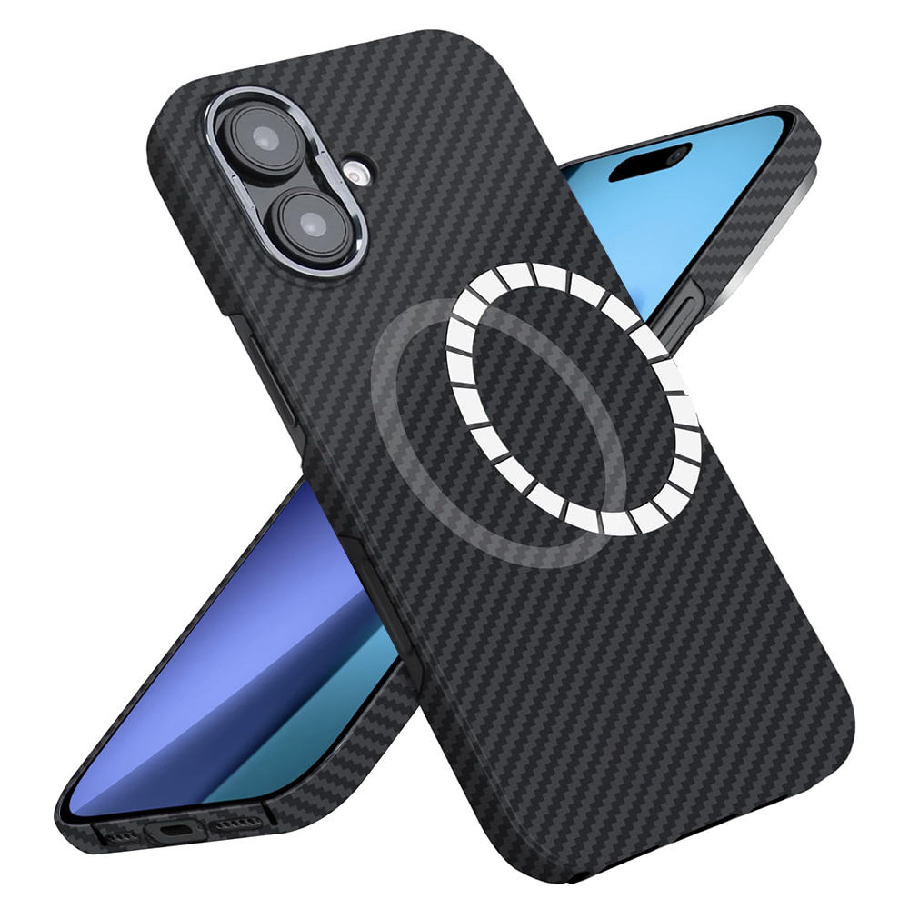 Калъф за iPhone 17 - Techsuit Aramid Fiber MagSafe - Черен