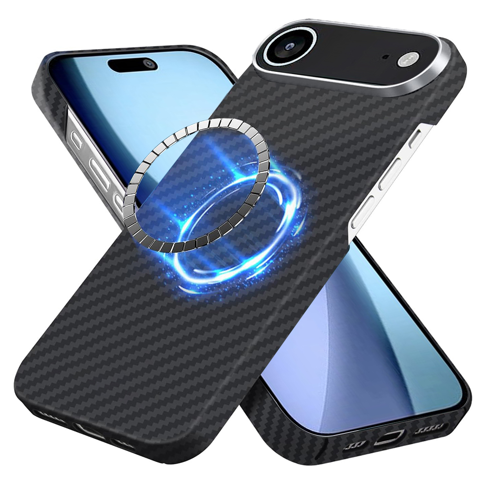 Калъф за iPhone 17 Air - Techsuit Aramid Fiber MagSafe - Черен