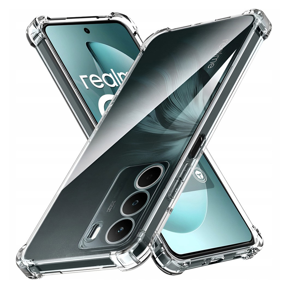 Калъф за Realme C71 - Techsuit Shockproof Прозрачен Прозрачен Silicone - Прозрачен