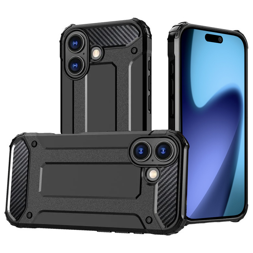 Калъф за iPhone 17 - Techsuit Hybrid Armor - Черен