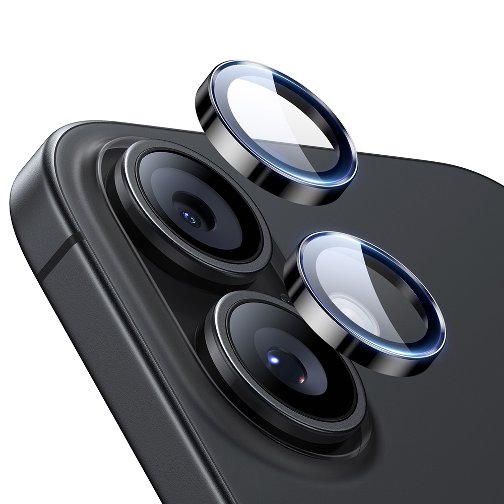 Фолио за камера за iPhone 16 / iPhone 16 Plus / iPhone 17 - ESR Armorite протектори за обектив на камера - черни