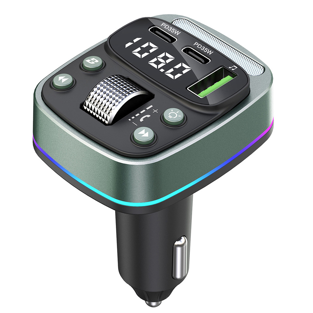 FM модулатор, двоен PD35W, BT5.4, контрол на басите - Techsuit EchoDrive (MFM3) - Черен