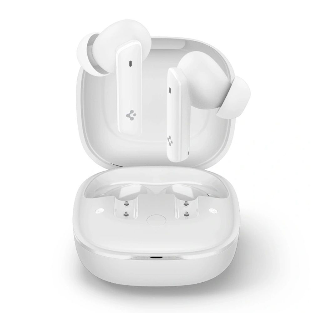 Безжични слушалки, Bluetooth 5.2, ANC, микрофон - Spigen SA2402 (ASD07964) - бели