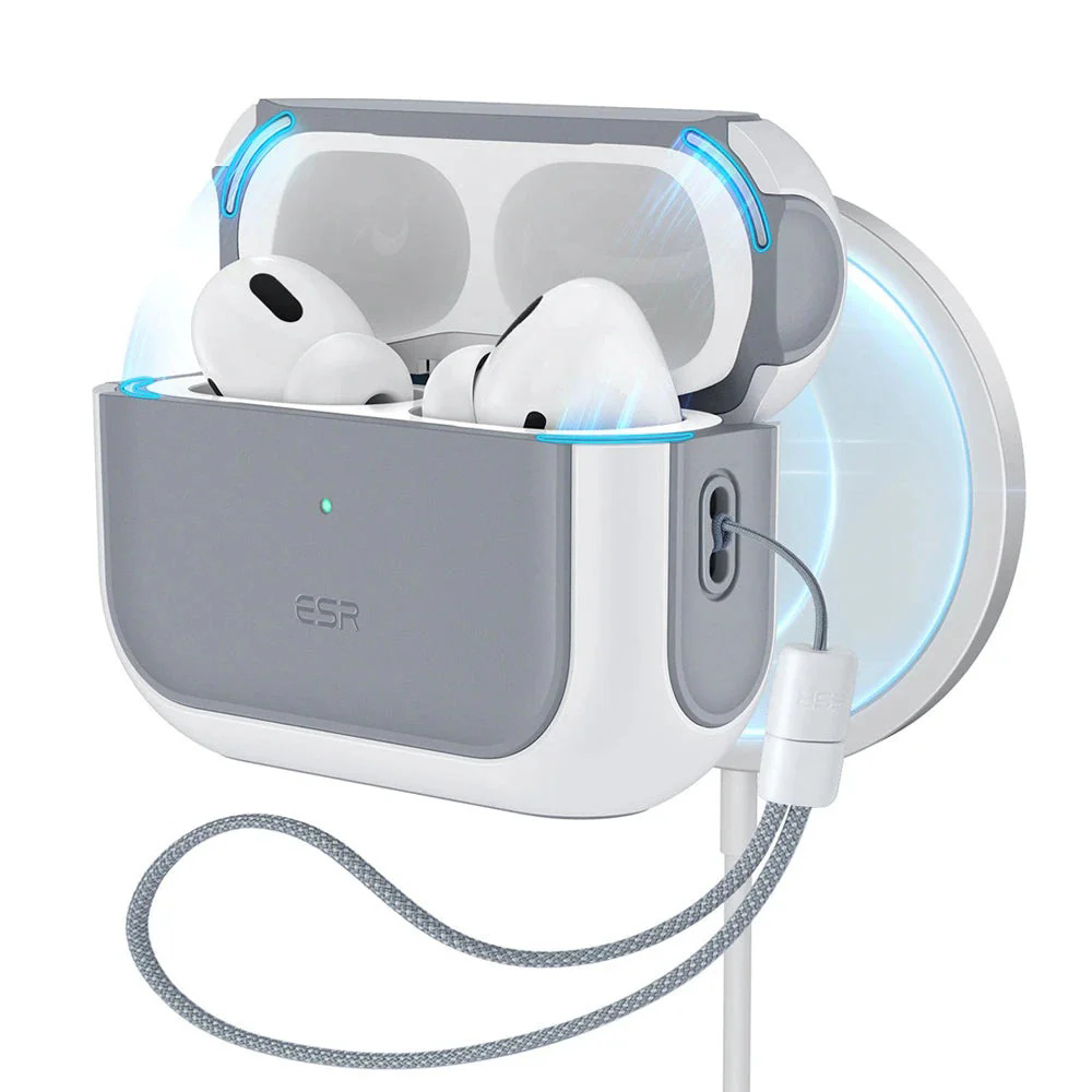 Калъф за Apple AirPods Pro 3 - ESR Orbit Hybrid HaloLock - Бял