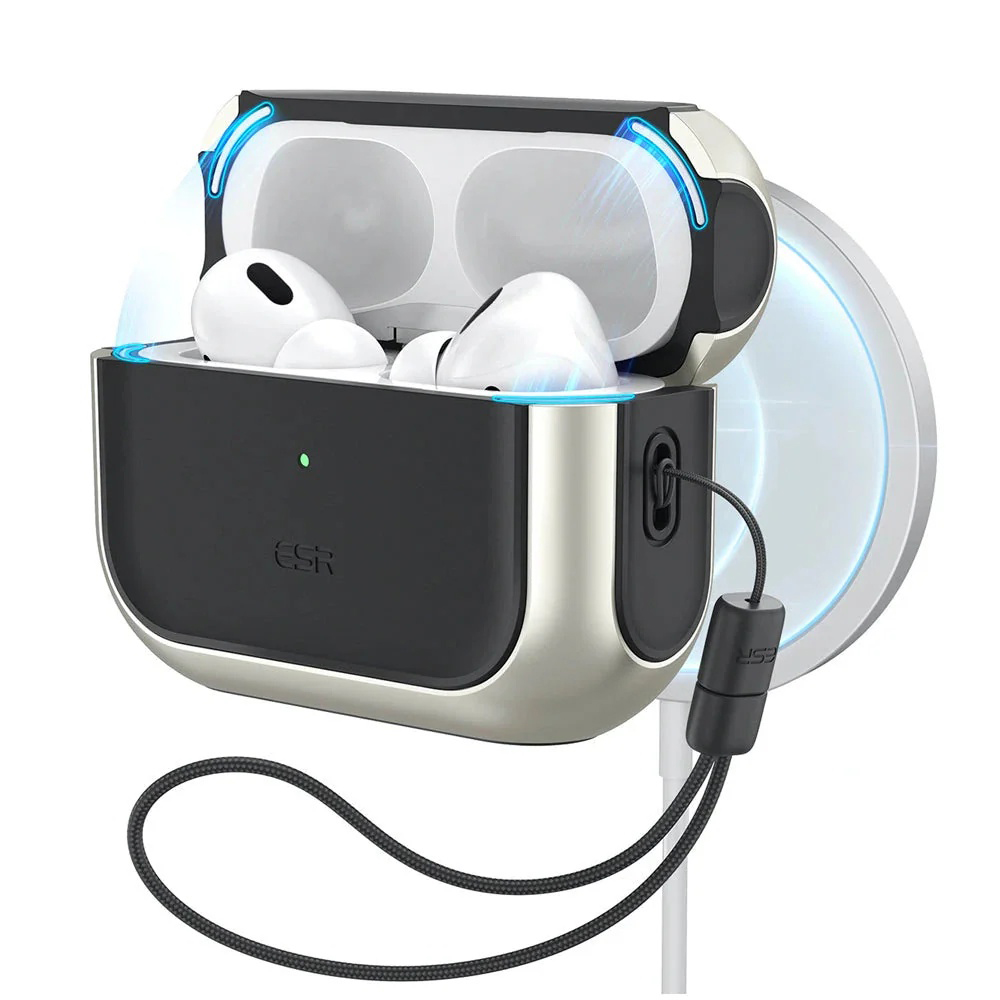 Калъф за Apple AirPods Pro 3 - ESR Orbit Hybrid HaloLock - Титан
