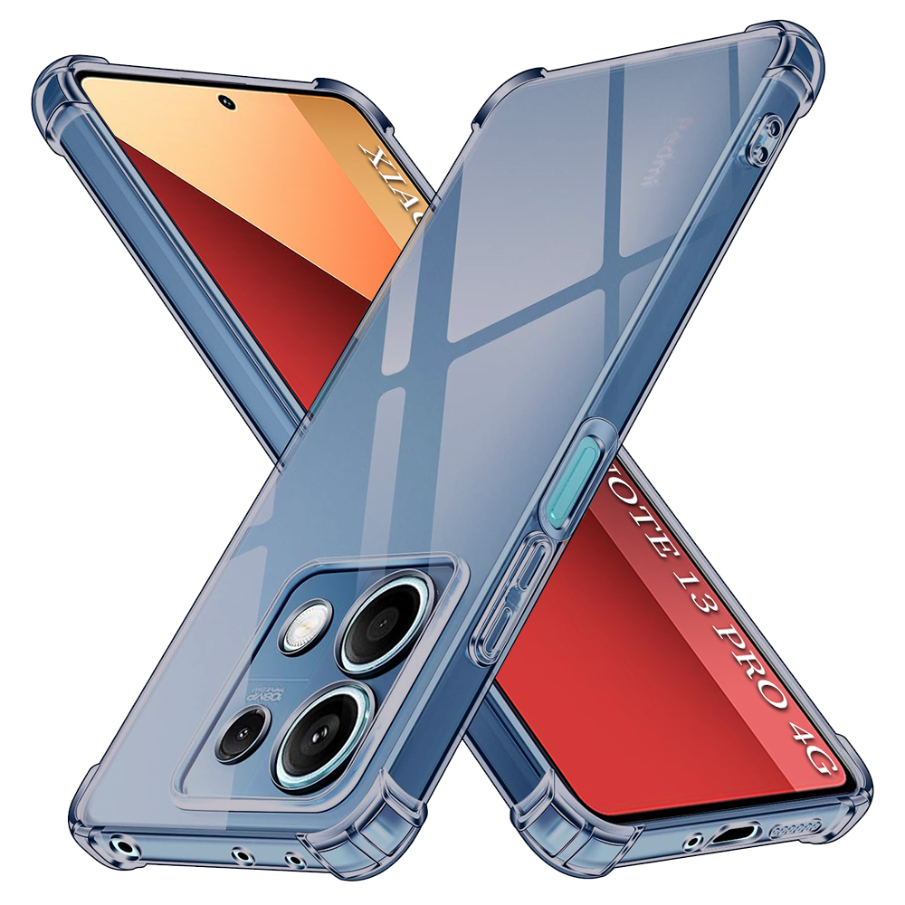 Калъф за Xiaomi Redmi Note 13 Pro 4G / Poco M6 Pro 4G - Techsuit Shockproof Прозрачен Shockproof Прозрачен Silicone - Smoke Черен