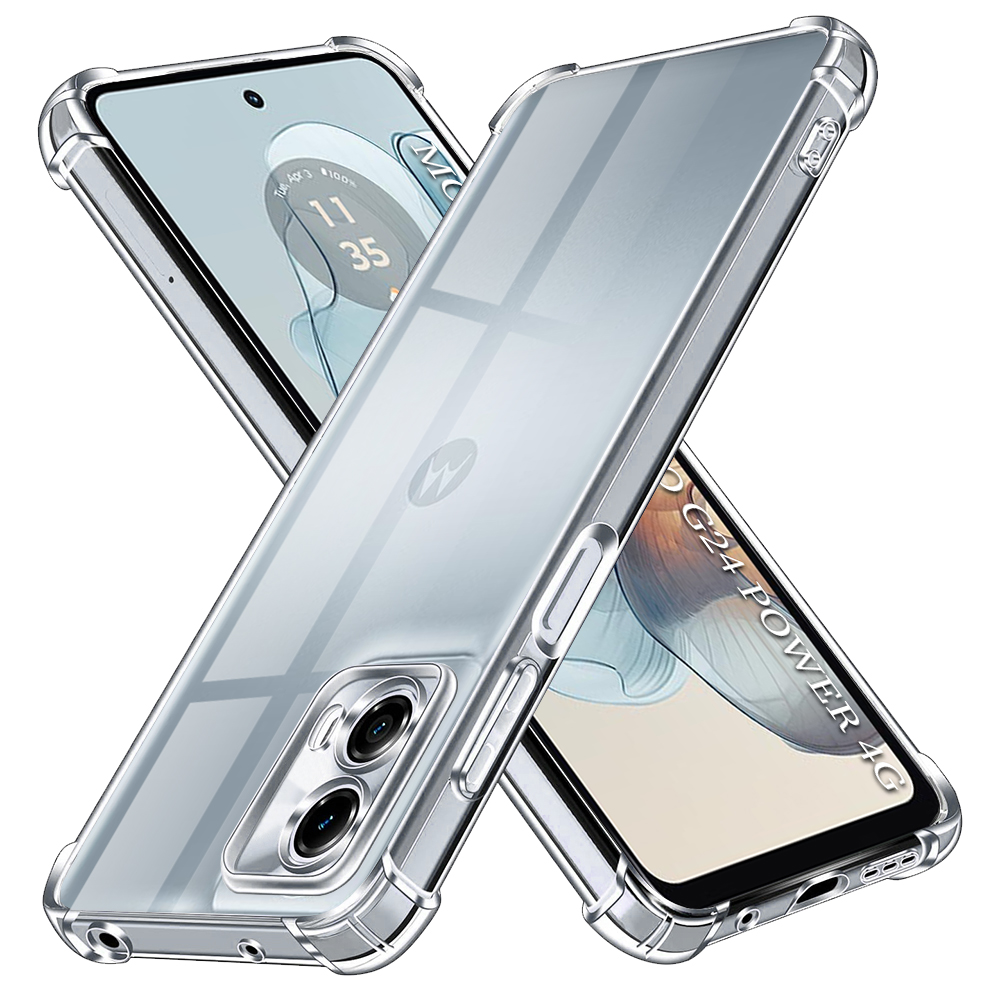 Калъф за Motorola Moto G24 Power - Techsuit Shockproof Прозрачен Silicone - Прозрачен