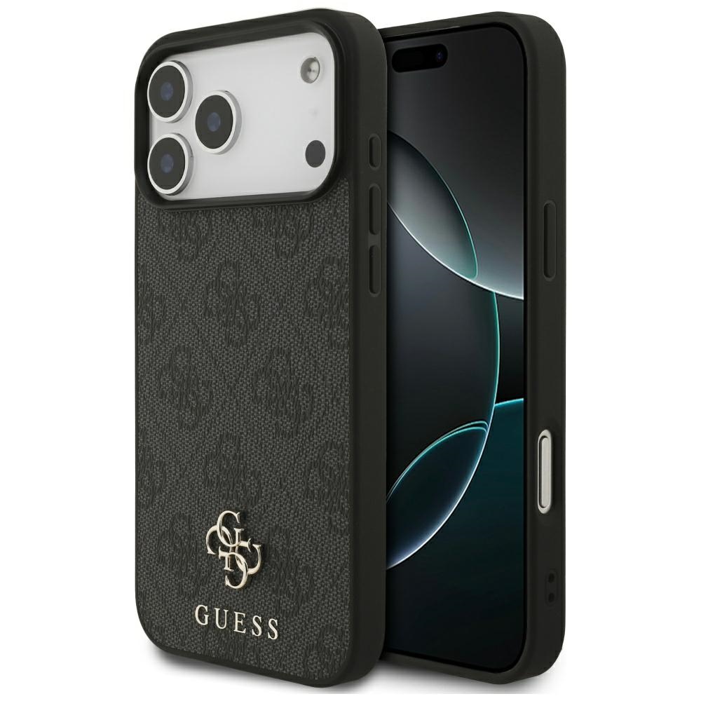 Калъф за iPhone 17 Pro Max - Guess 4G Small and Classic Logo MagSafe (GUHMP17XP4SM4MK) - Черен