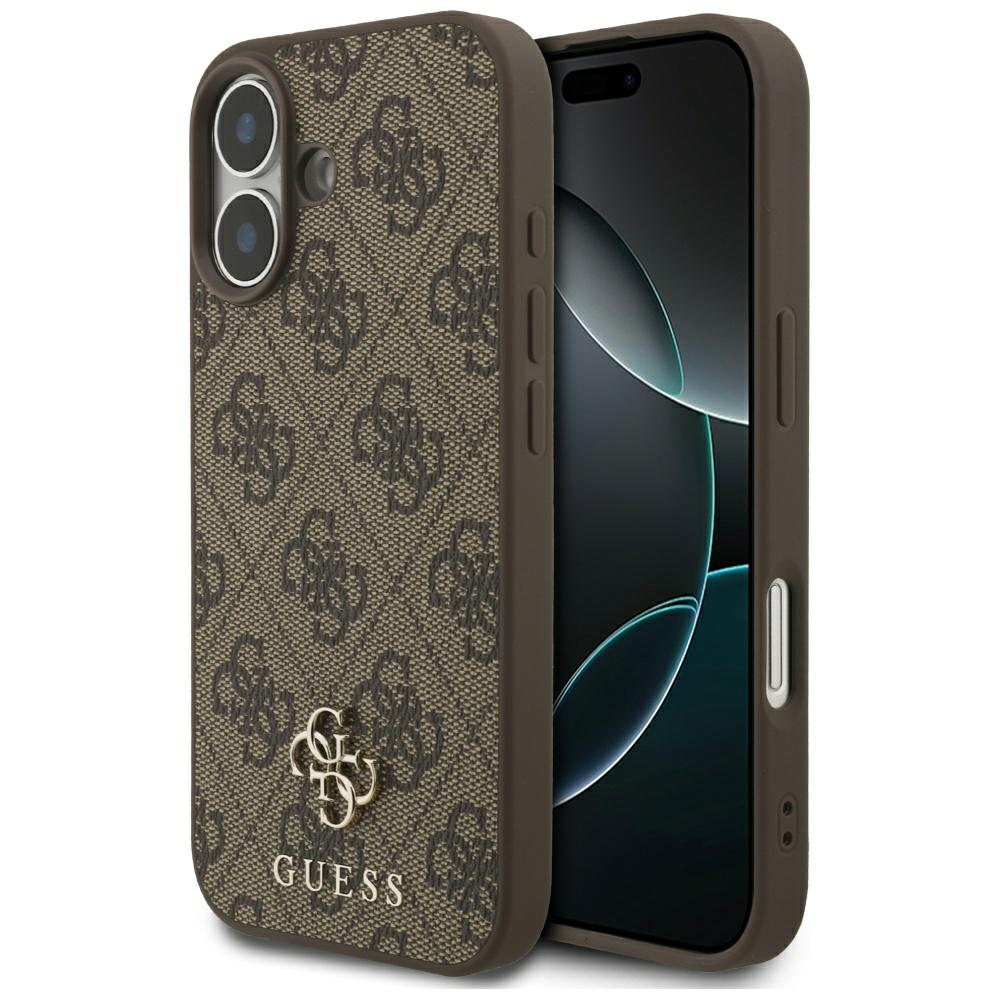 Калъф за iPhone 17 - Guess 4G Small and Classic Logo MagSafe (GUHMP17SP4SM4MW) - Кафяв