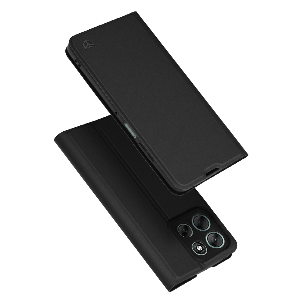 Калъф за Motorola Moto G56 - Techsuit Magskin Book - Черен