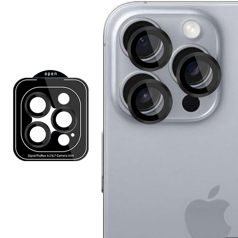 Калъф за iPhone 16 Pro / iPhone 16 Pro Max - 3mk Lens Protection Pro - Черен