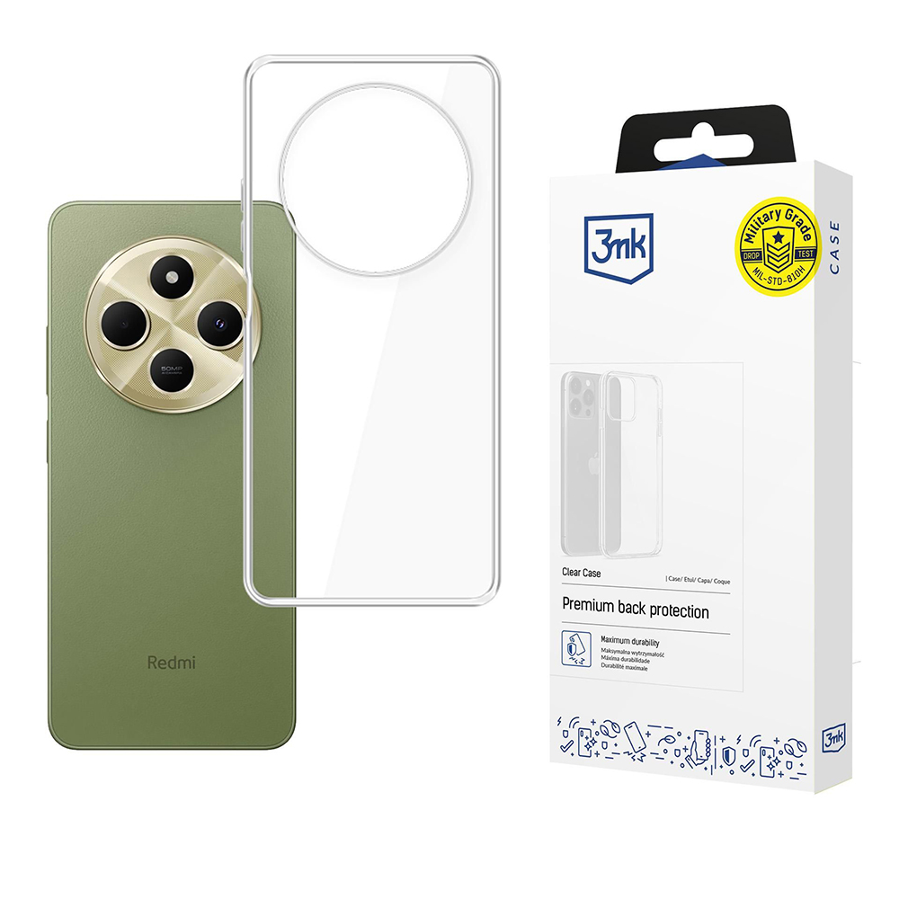Капак за Xiaomi Redmi 14C - 3mk Прозрачен Case - Прозрачен