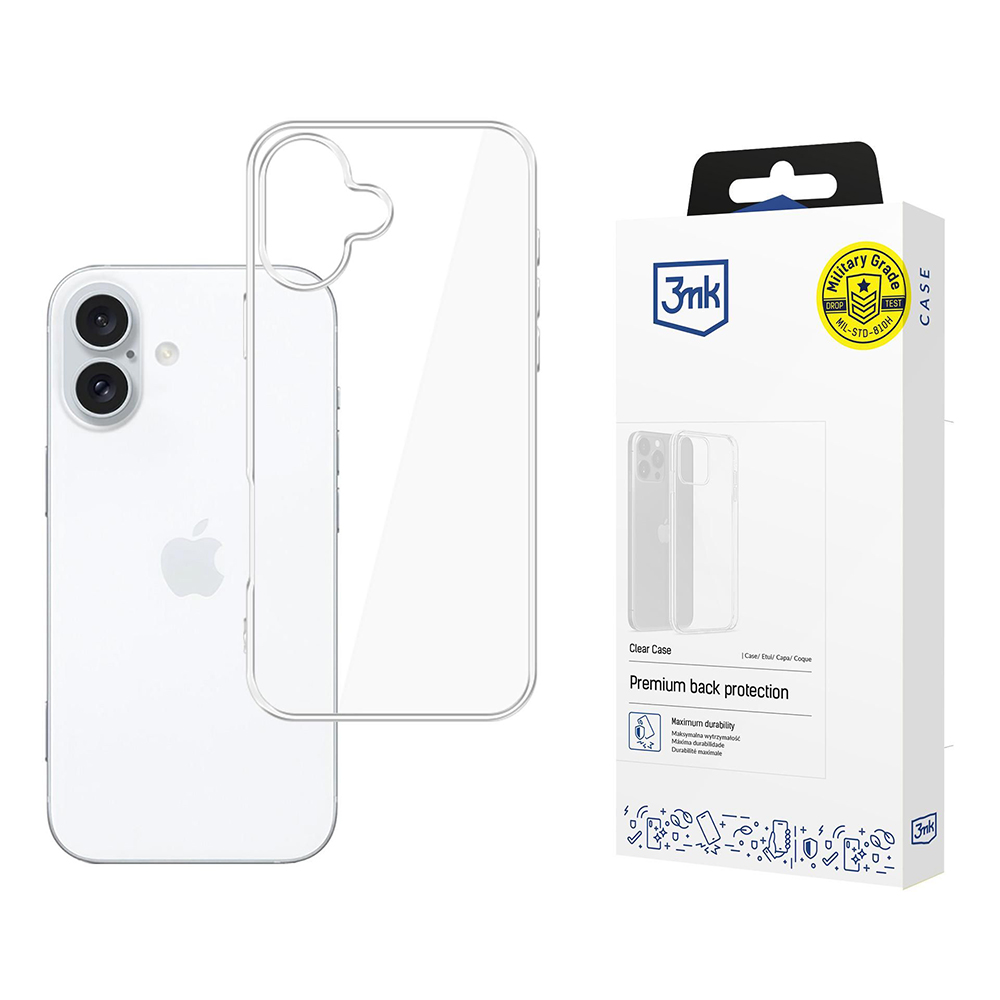 Калъф за iPhone 16 - 3mk Прозрачен Case - Прозрачен