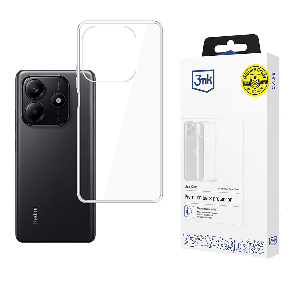 Калъф за Xiaomi Redmi Note 14 5G - 3mk Прозрачен Case - Прозрачен