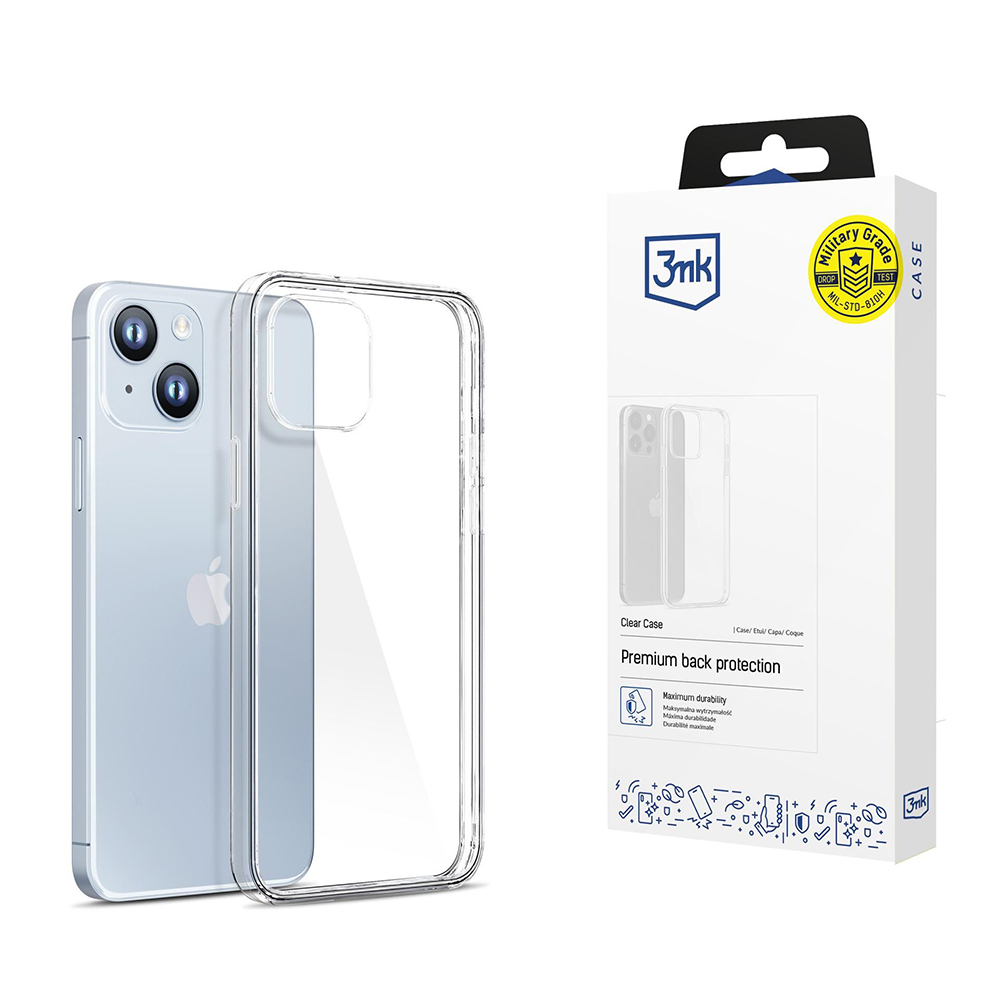Калъф за iPhone 14 - 3mk Прозрачен Case - Прозрачен