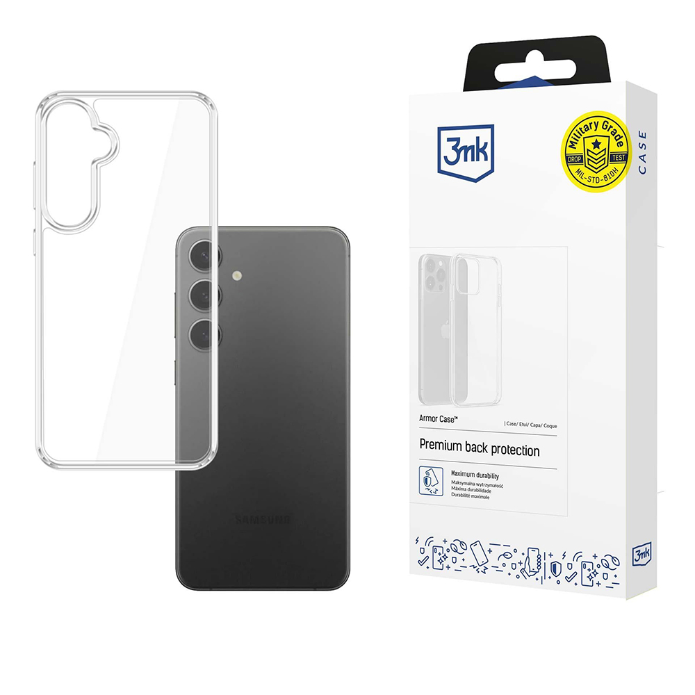 Калъф за Samsung Galaxy S25 - 3mk Armor Case - Прозрачен