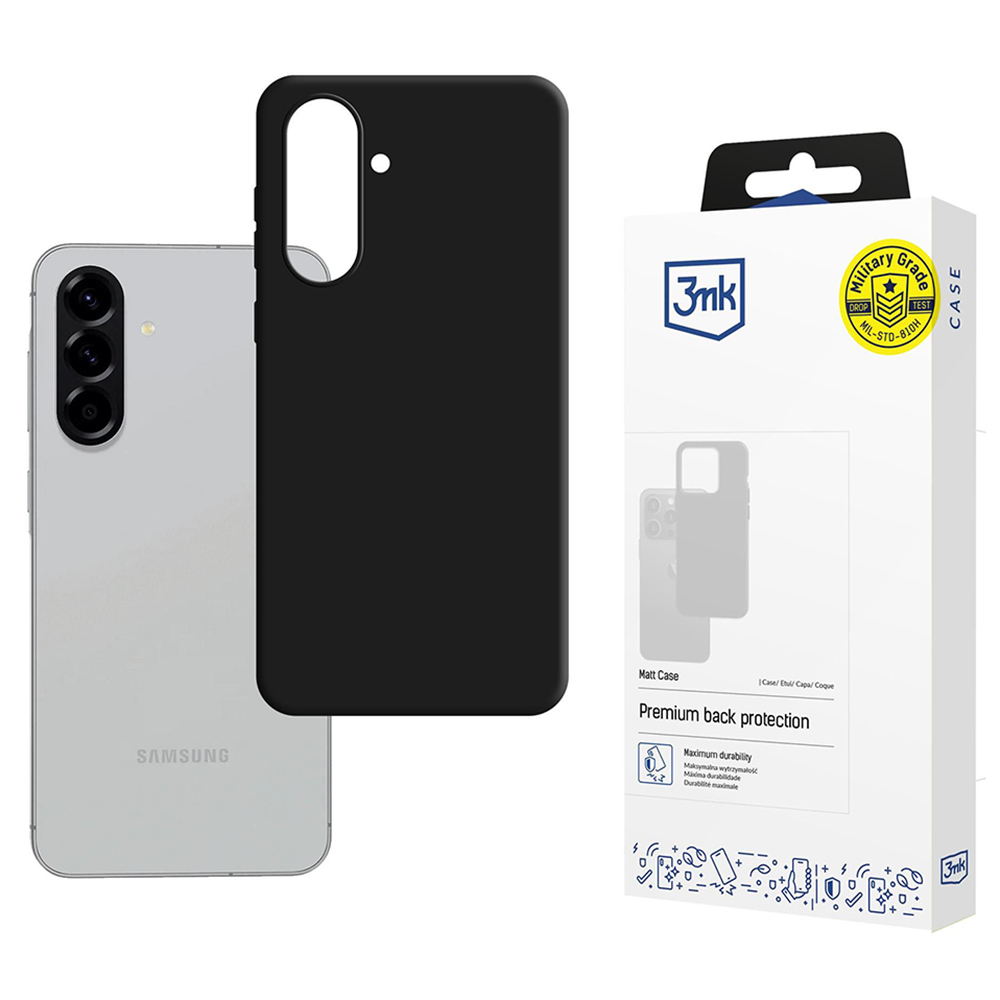 Калъф за Samsung Galaxy A36 / Galaxy A56 5G - 3mk Matt Case - Черен