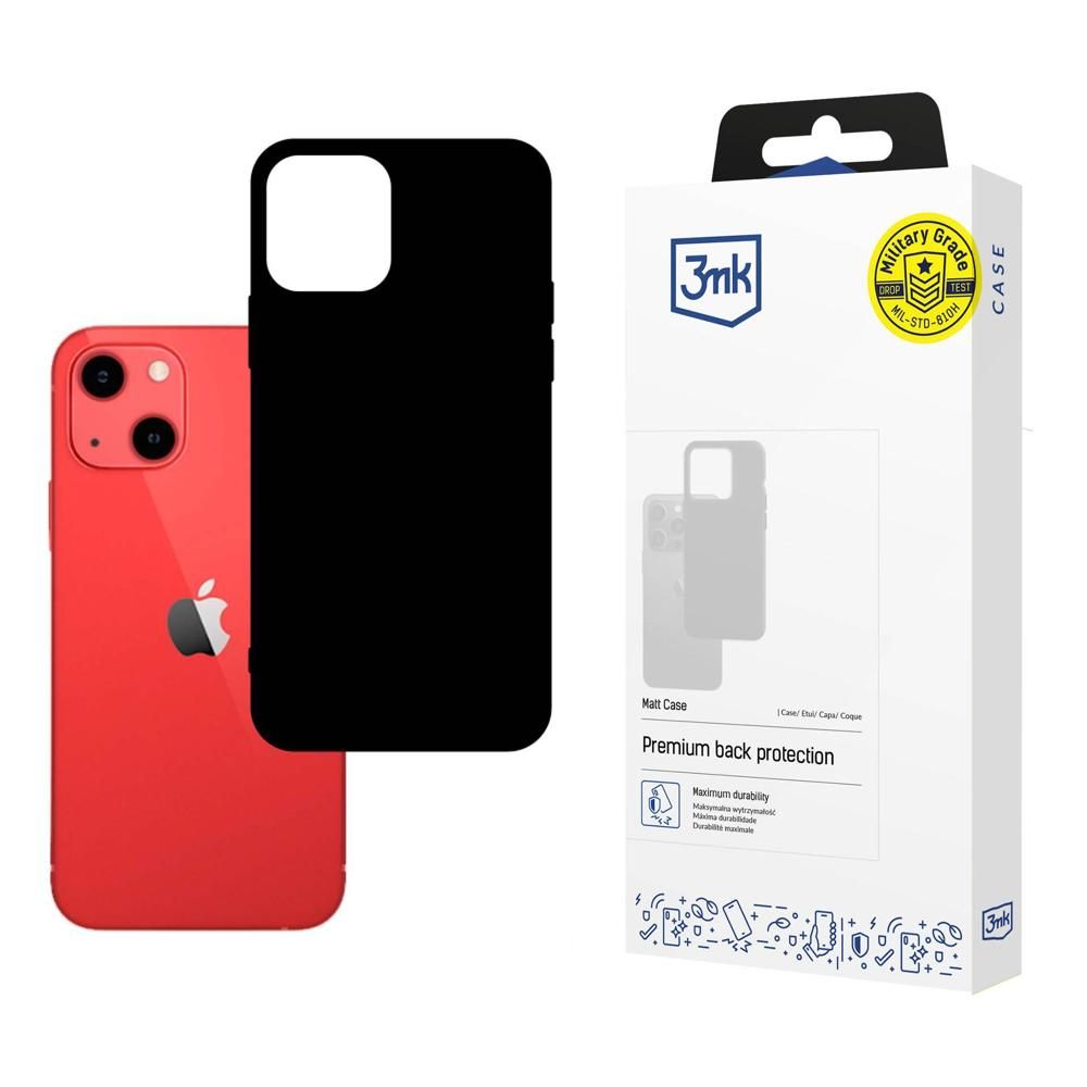 Калъф за iPhone 13 - 3mk Matt Case - Черен