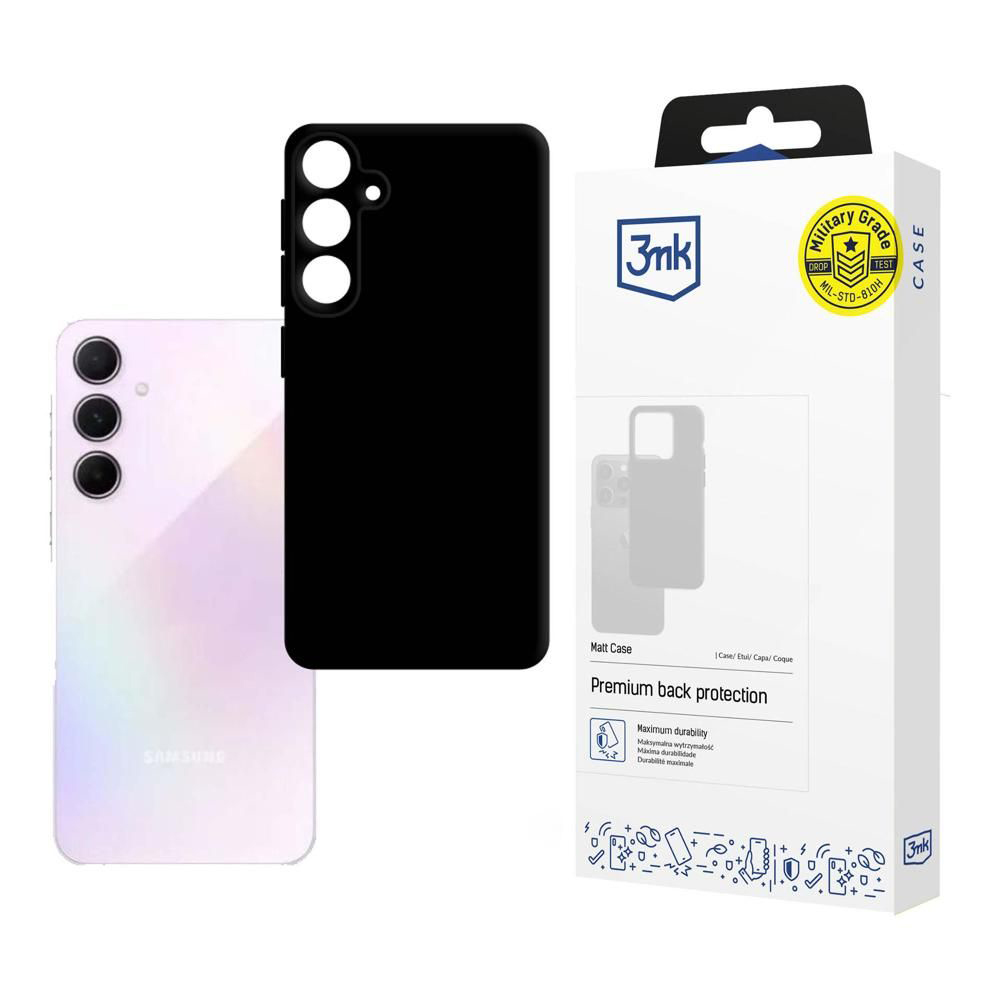 Калъф за Samsung Galaxy A55 5G - 3mk Matt Case - Черен