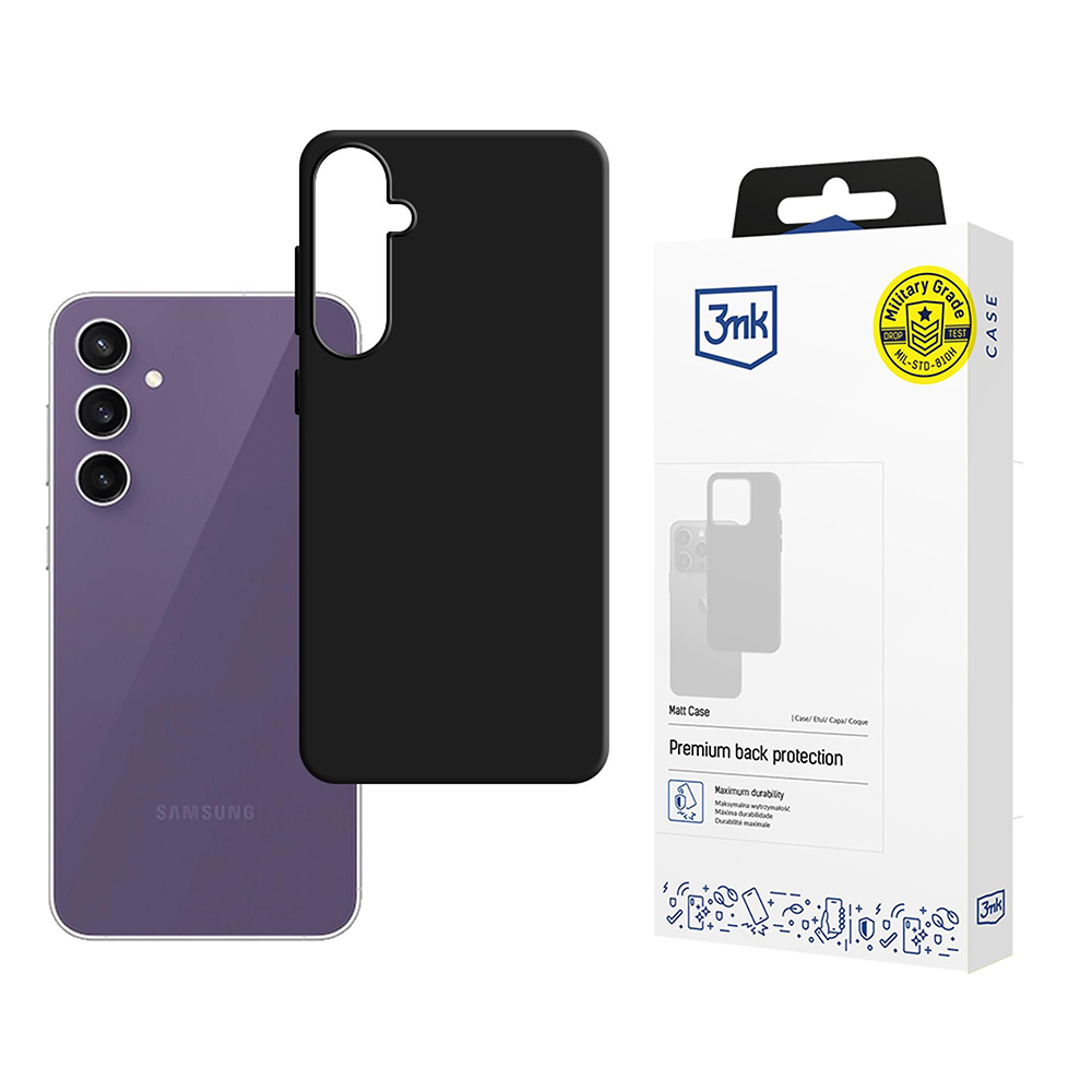 Калъф за Samsung Galaxy S24 FE - 3mk Matt Case - Черен