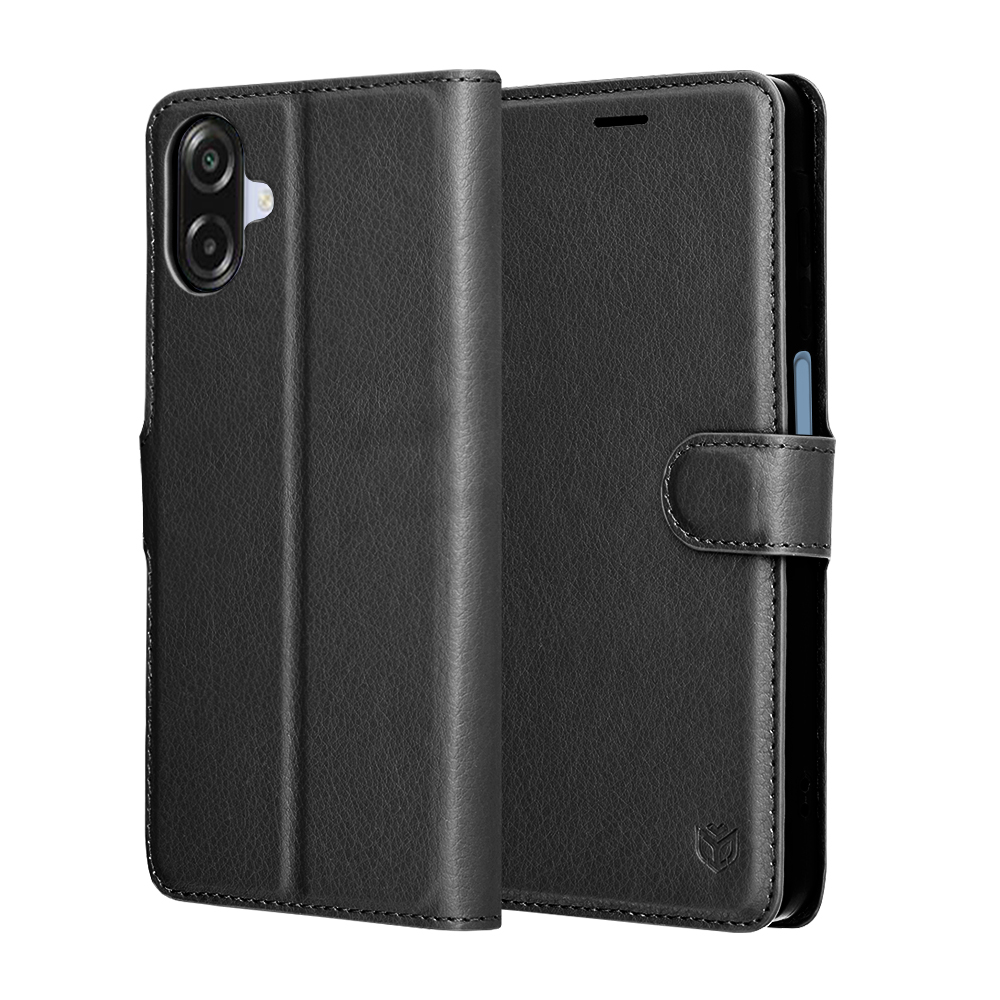 Калъф за Samsung Galaxy A07 4G - Techsuit Leather Folio - Черен