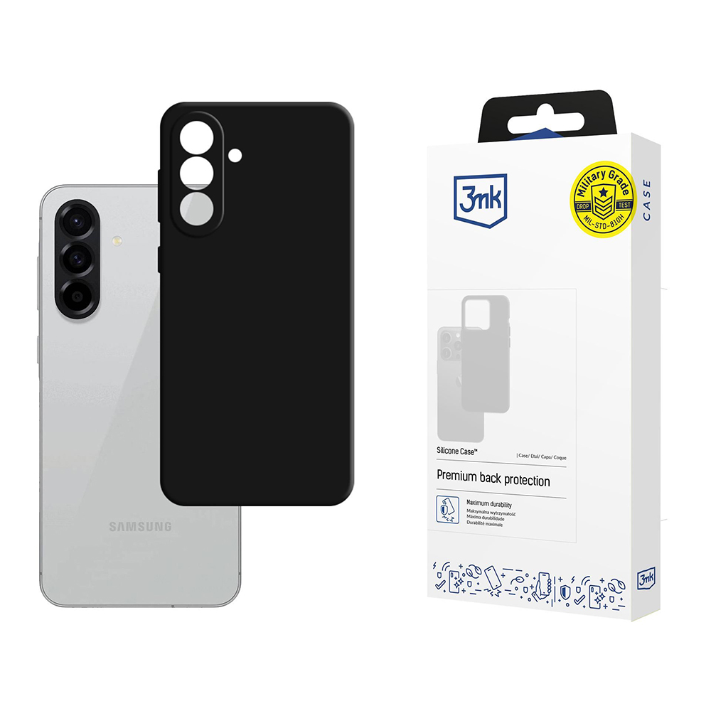 Калъф за Samsung Galaxy A56 5G - 3mk Silicone Case - Черен