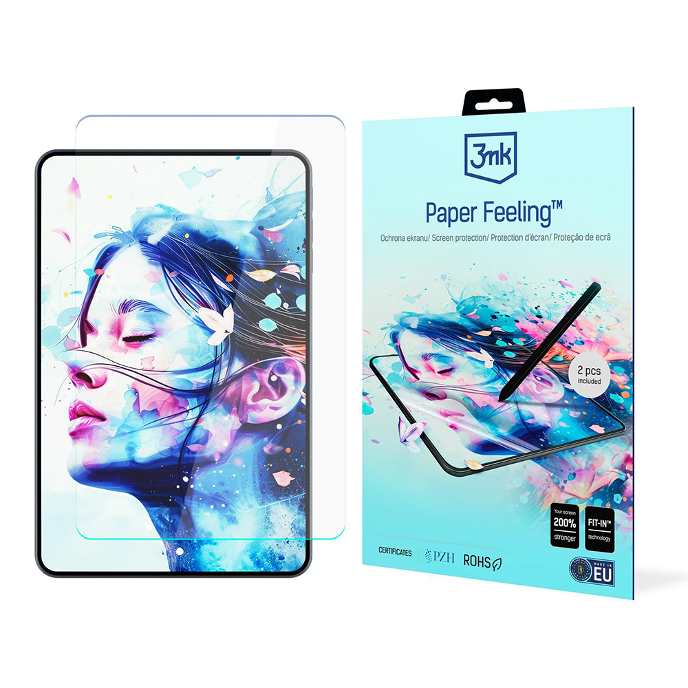 Капак за iPad Air 11 (2024) / Air 11 (2025) / Air 11 (2026) (комплект 2) - 3mk Paper Feeling - Прозрачен
