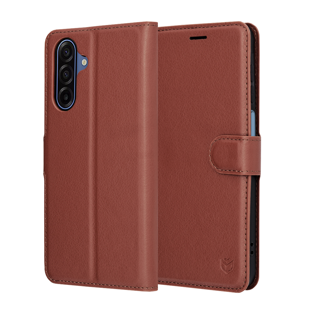 Калъф за Samsung Galaxy A17 5G / A17 4G / M17 / F17 - Techsuit Leather Folio - Кафяв