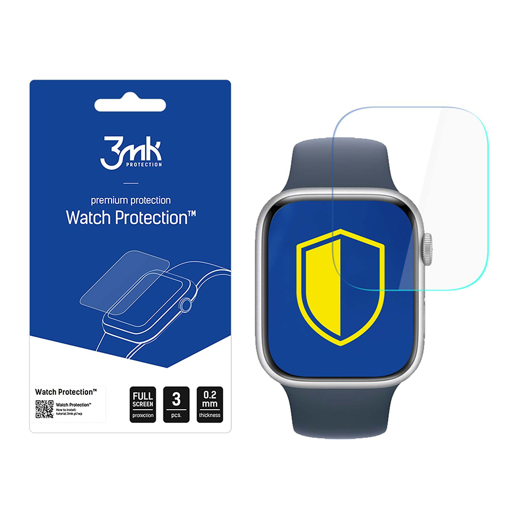 Капак за Apple Watch 11 46mm (комплект 3) - 3mk Watch Protection ARC - Прозрачен