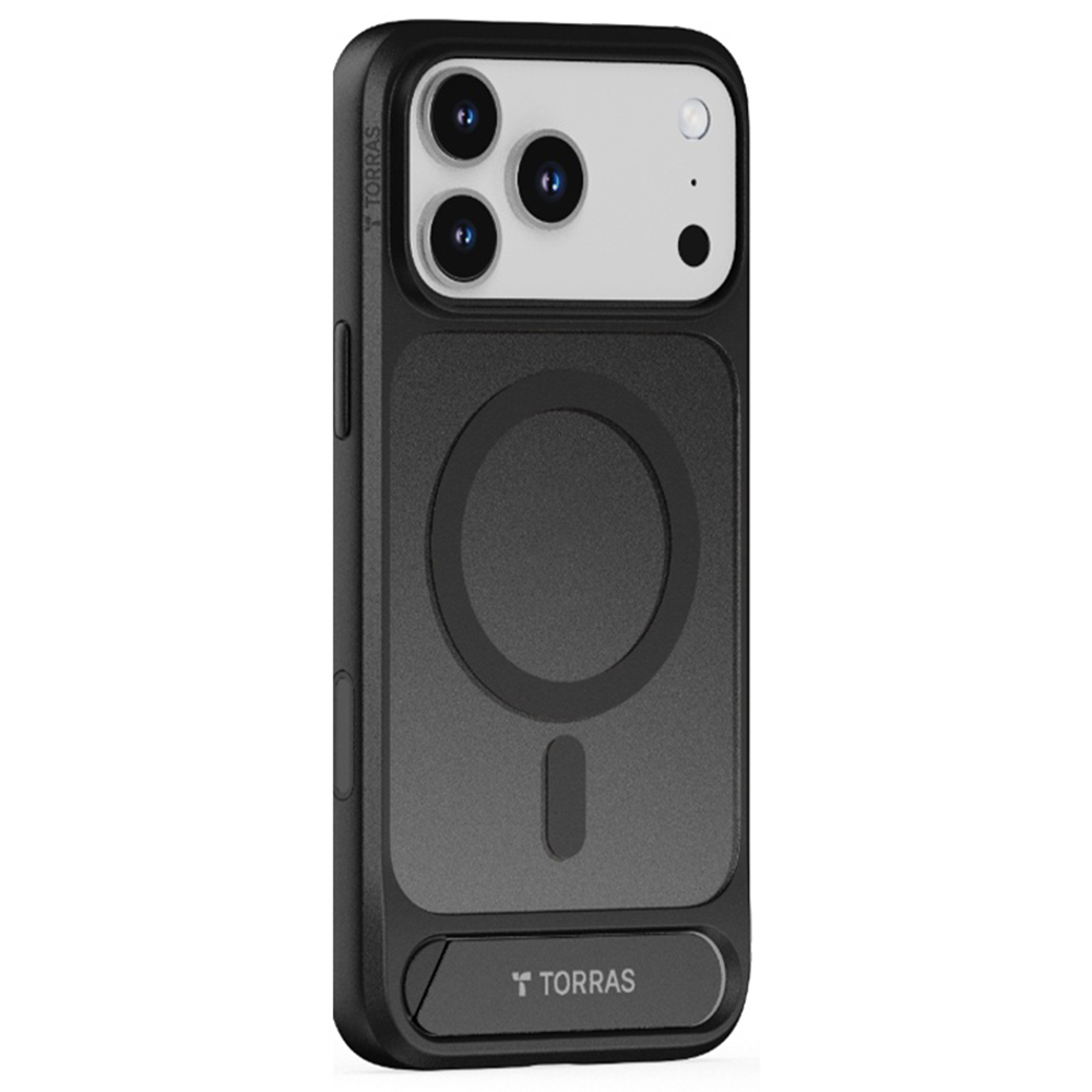 Калъф за iPhone 17 Pro - Torras Pstand - Черен