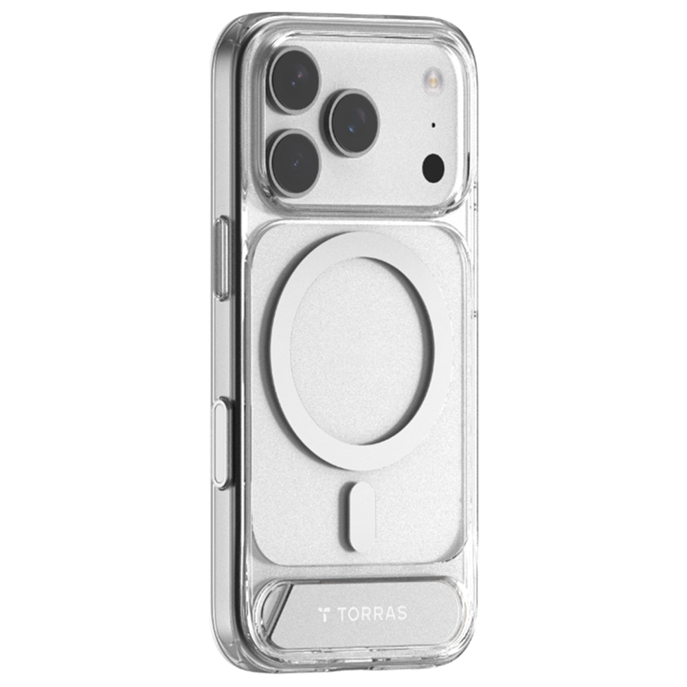 Калъф за iPhone 17 Pro Max - Torras Pstand - Прозрачен