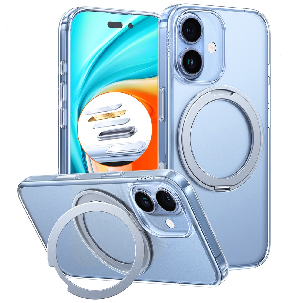 Калъф за iPhone 17 - Torras Ostand Pro MagSafe Series - Прозрачен