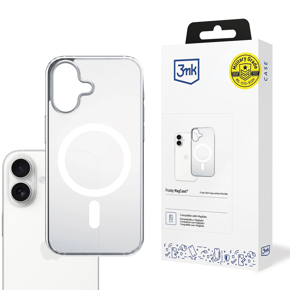 Калъф за iPhone 17 - 3mk Frosty MagCase - Бял