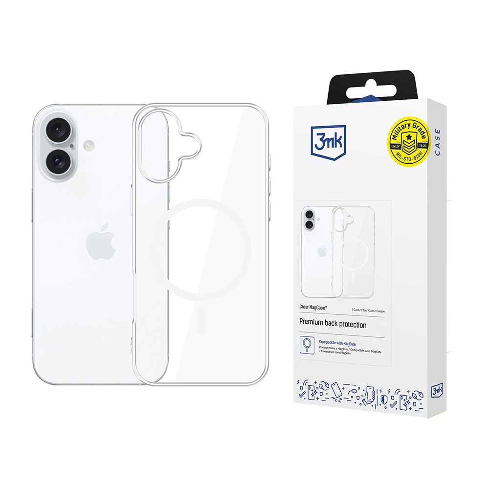 Калъф за iPhone 17 - 3mk Прозрачен MagCase - Прозрачен