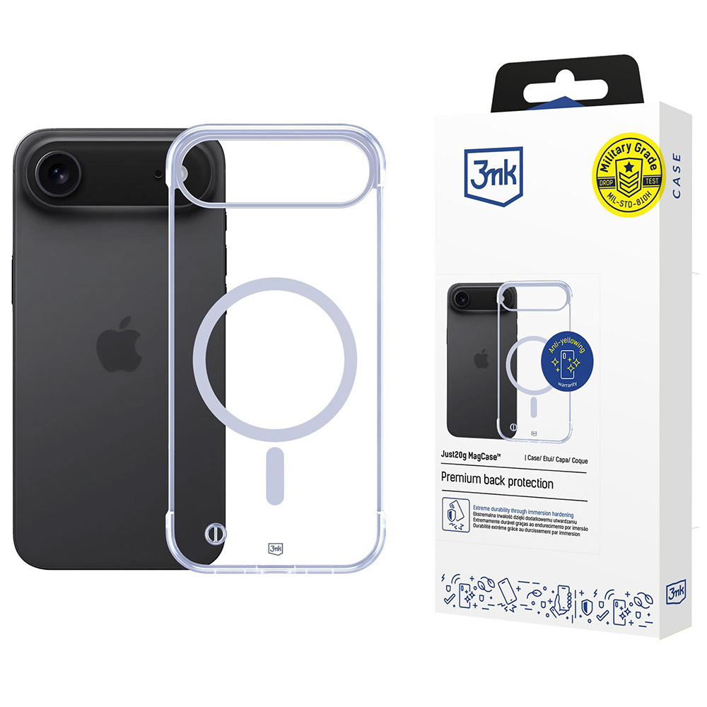 Калъф за iPhone 17 Air - 3mk Just20g MagCase - Прозрачен