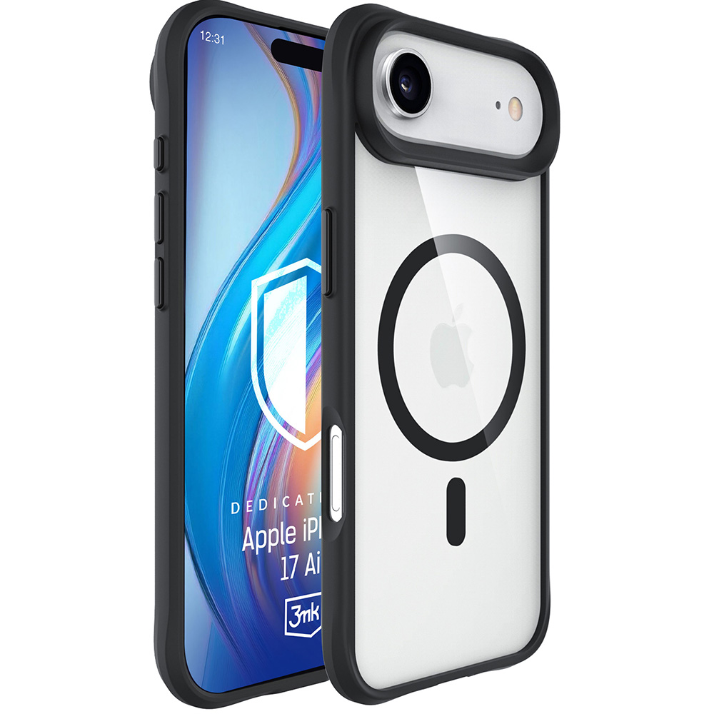 Калъф за iPhone 17 Air - 3mk Satin Armor MagCase - Черен