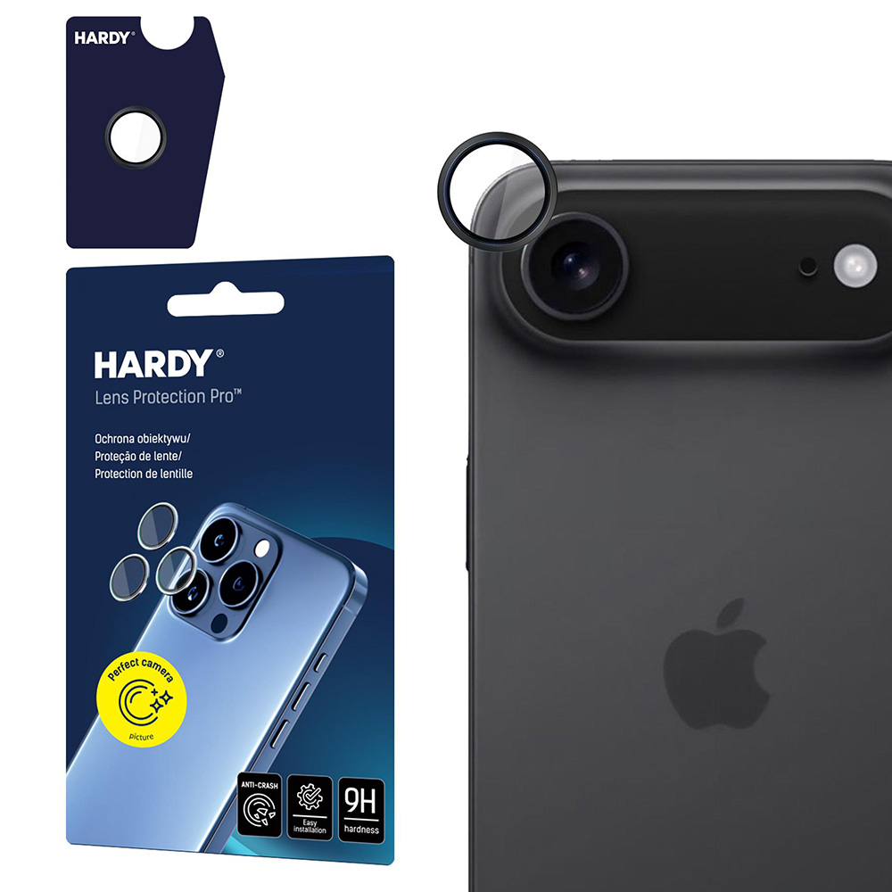 Калъф за iPhone 17 Air - 3mk Hardy Lens Protection Pro - Черен