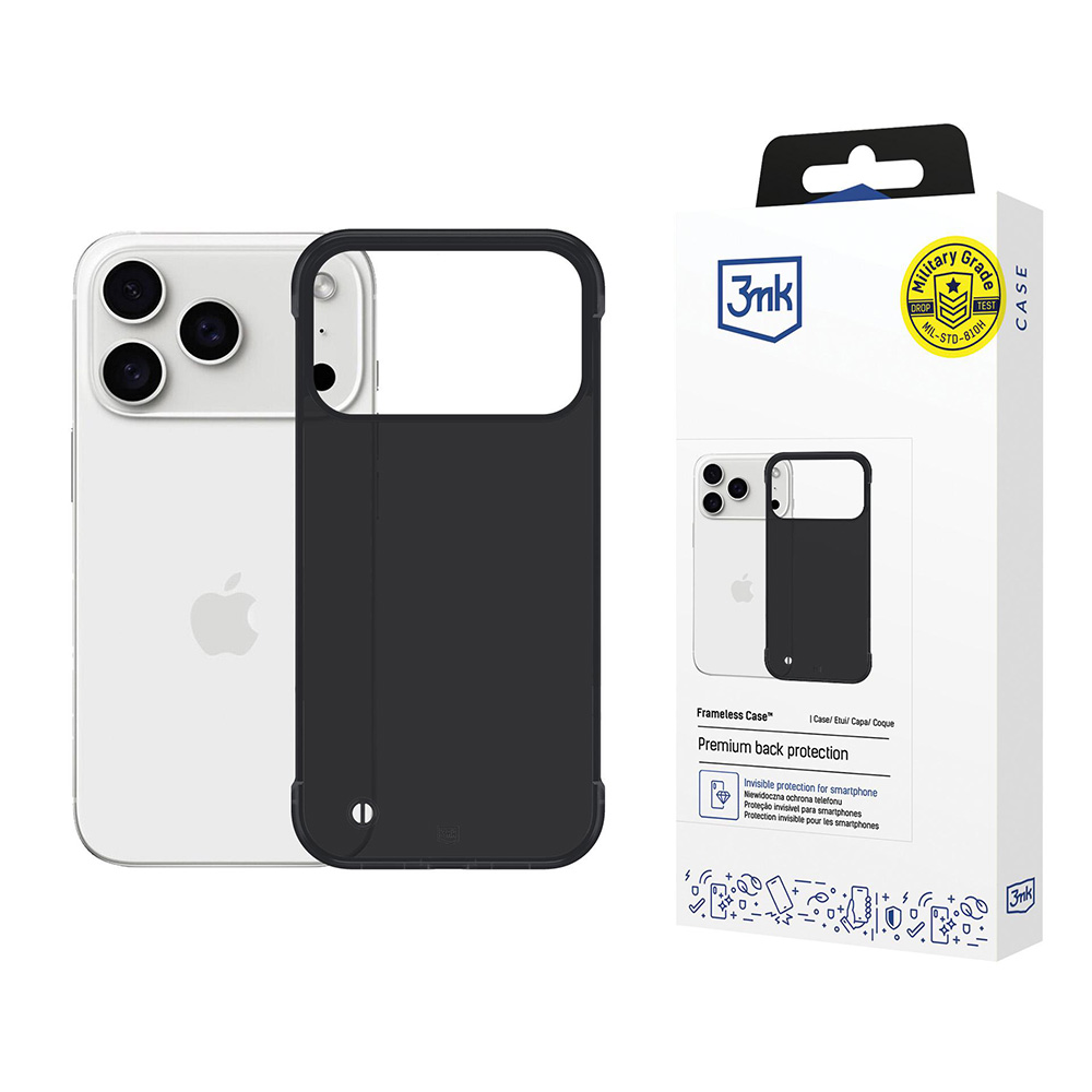 Калъф за iPhone 17 Pro Max - 3mk Just20g Matt Case - Черен
