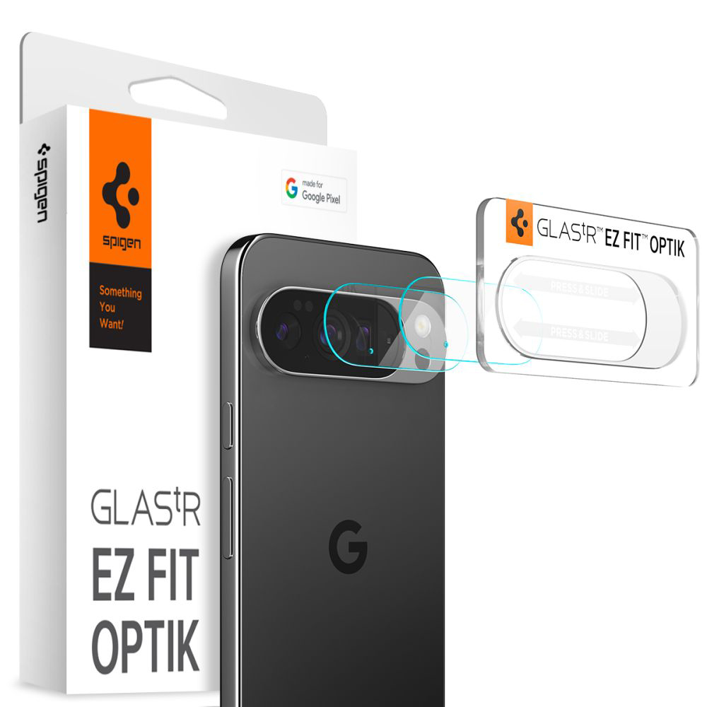 Филм за камера за Google Pixel 10 Pro (комплект 2) - Spigen Glas.tR Optik (AGL09662) - Crystal Прозрачен