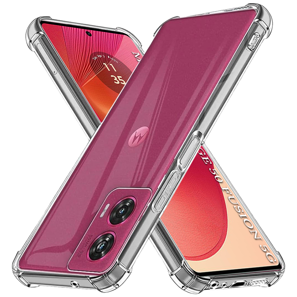 Калъф за Motorola Edge 50 Fusion - Techsuit Shockproof Прозрачен Silicone - Прозрачен