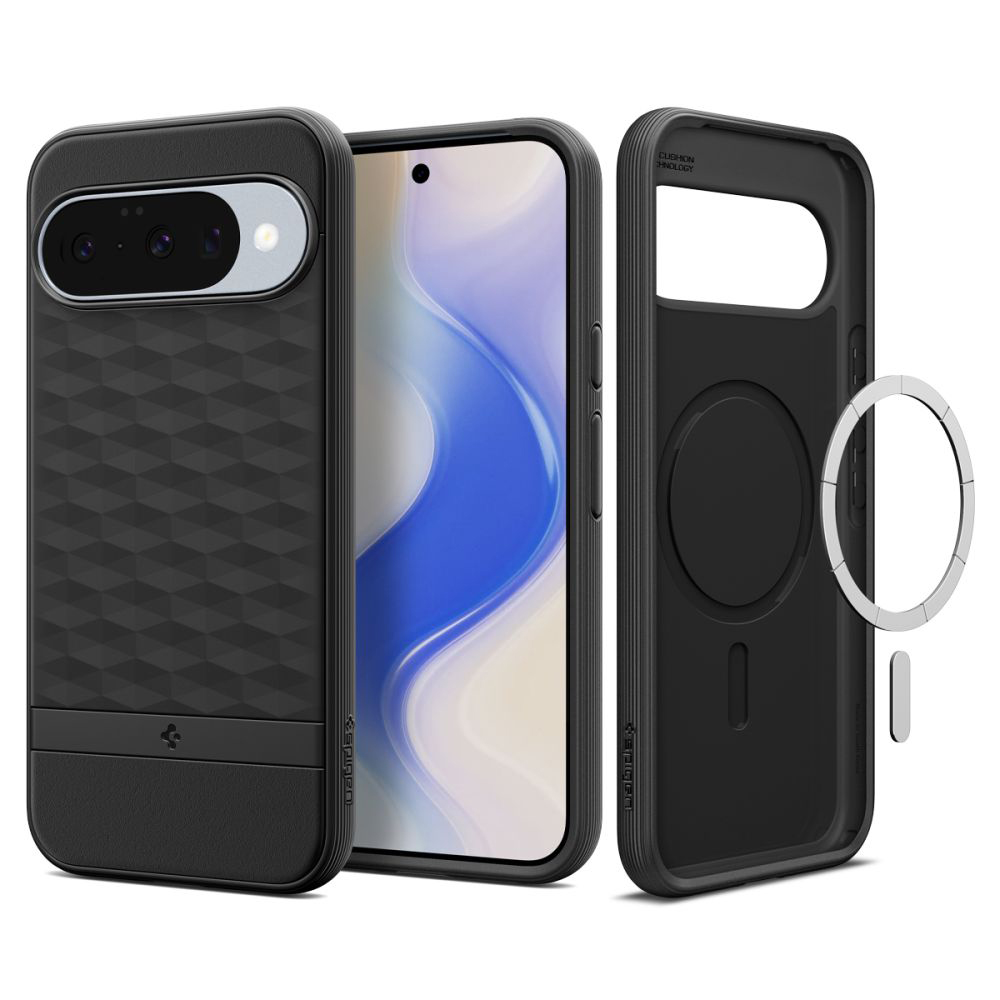 Калъф за Google Pixel 10/10 Pro - Spigen Caseology Parallax MagSafe (ACS09708) - Черен мат