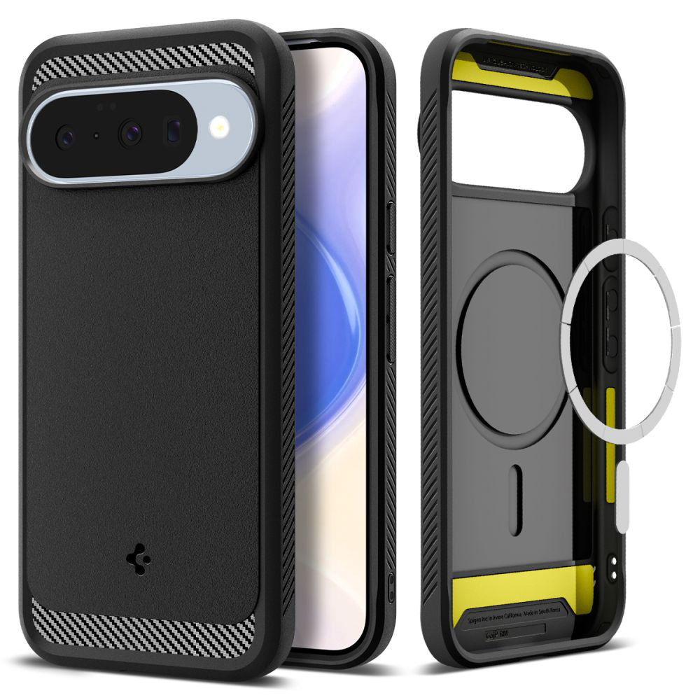 Калъф за Google Pixel 10/10 Pro - Spigen Rugged Armor MagSafe (ACS09698) - Черен мат