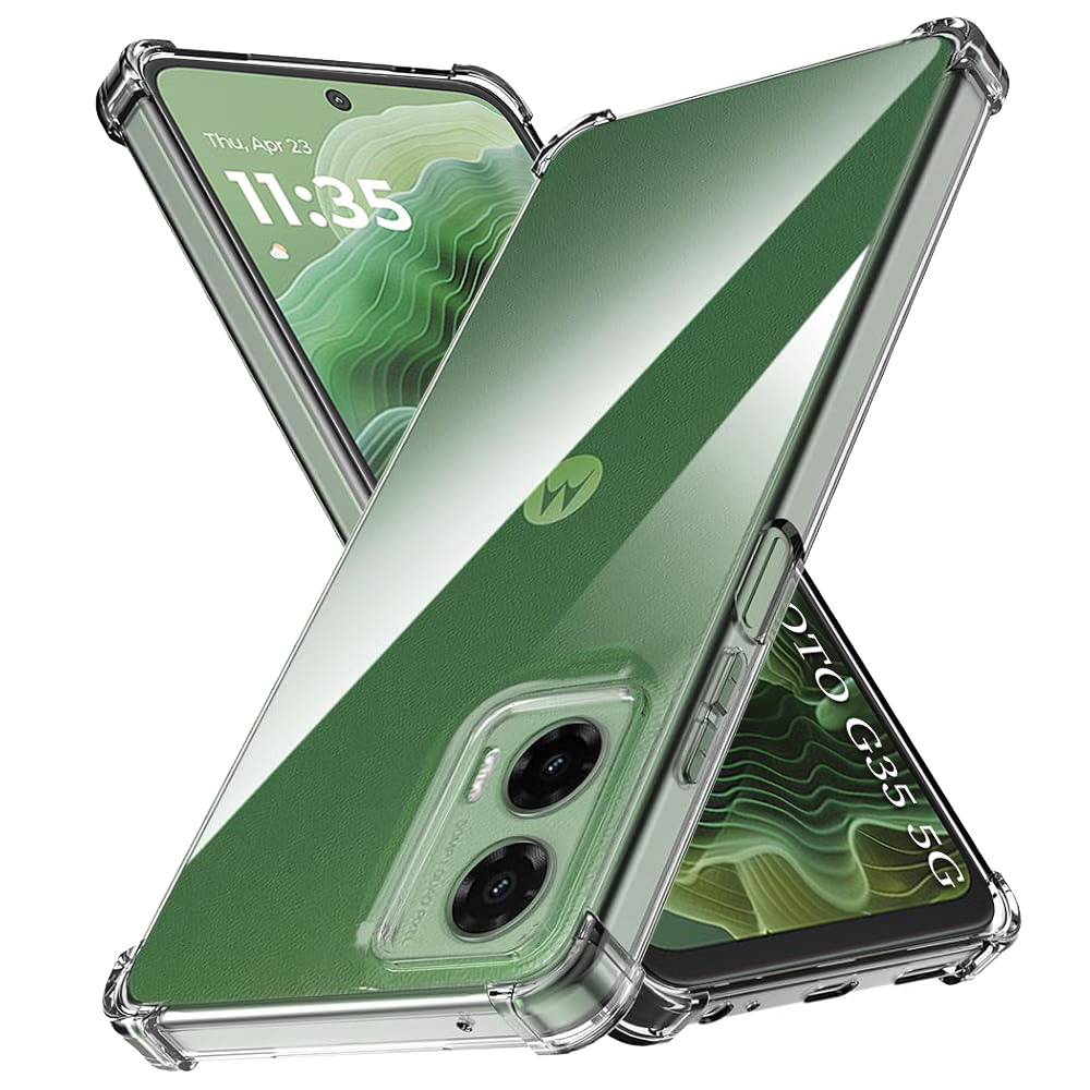 Калъф за Motorola Moto G35 - Techsuit Shockproof Прозрачен Silicone - Прозрачен